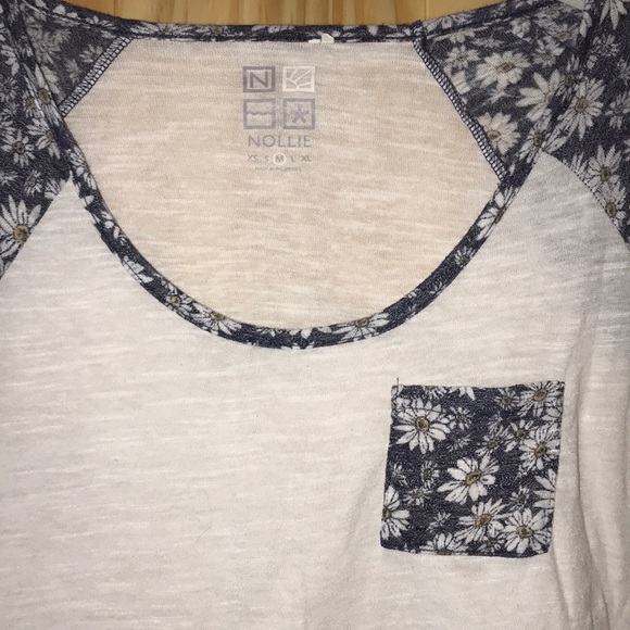 Nollie white short sleeve baseball t shirt - Picture 2 of 3